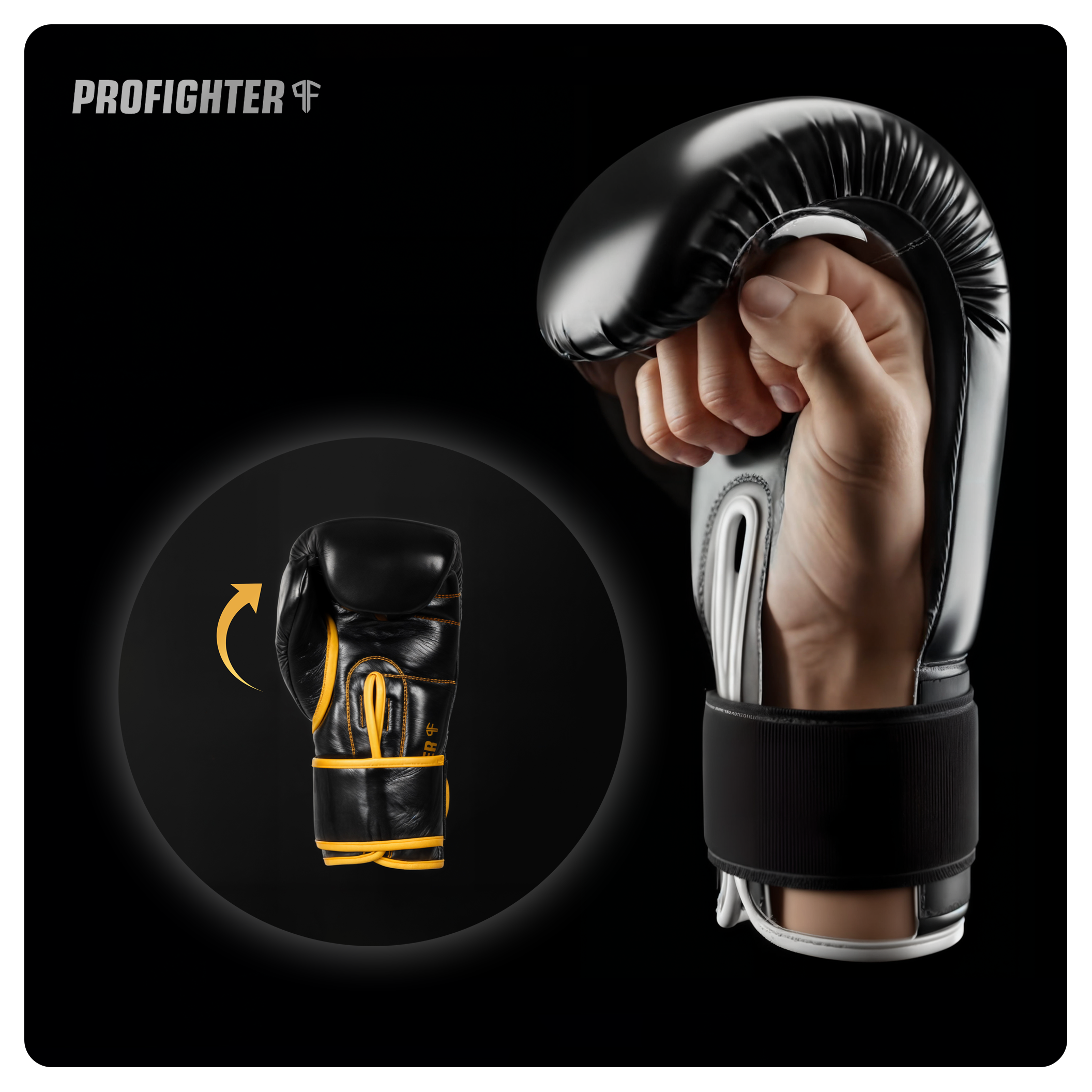 profighter gold bordeaux anatomiczny wyprofilowany kciuk