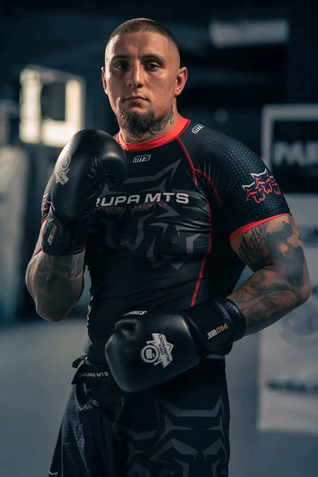 denis flinton mma rękawice sparingowe ze skóry naturalnej striker