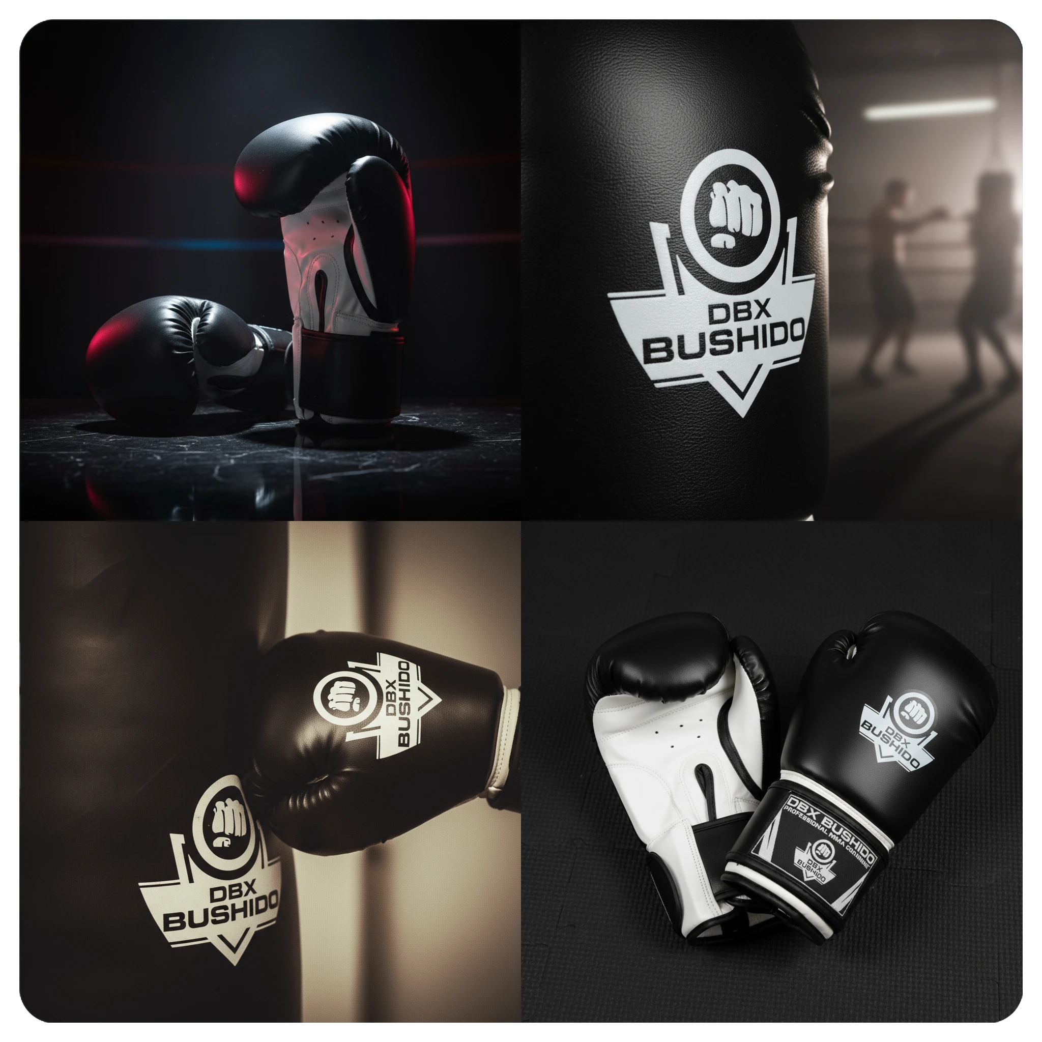 RĘKAWICE BOKSERSKIE PROFESJONLNE CLASSIC WHITE DBX BUSHIDO