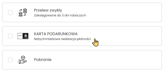 Bon podarunkowy: 100 / 200 / 300 / 400 / 500 PLN 1