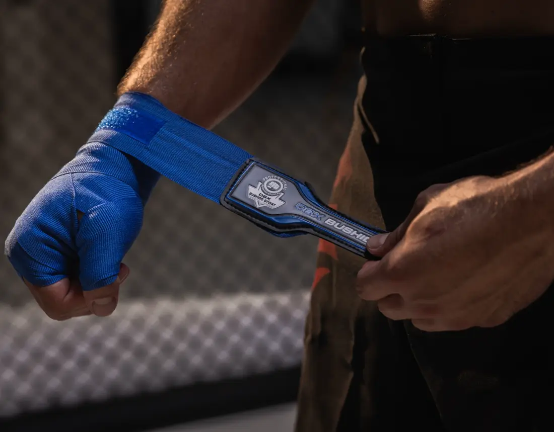 bandaże bokserskie niebieskie 
