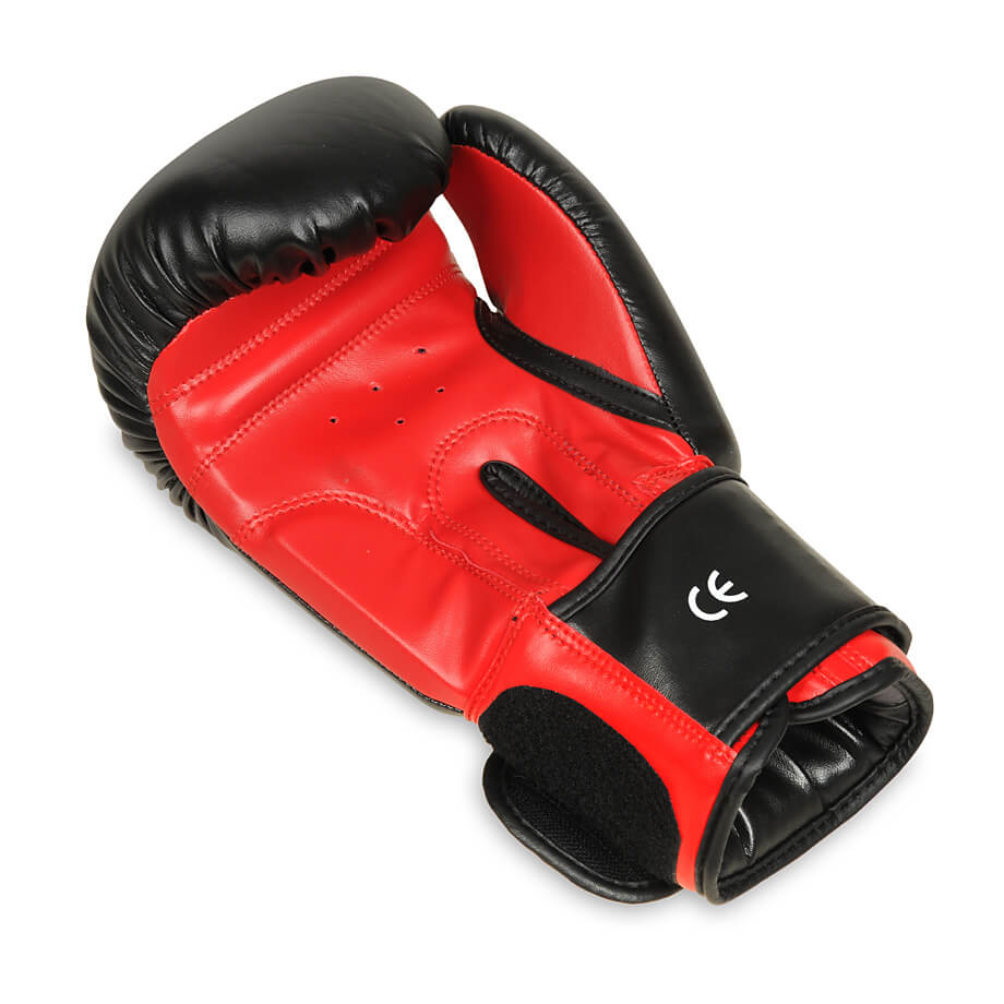 Rekawice bokserskie Taver sparingowe treningowe czarne czerwone