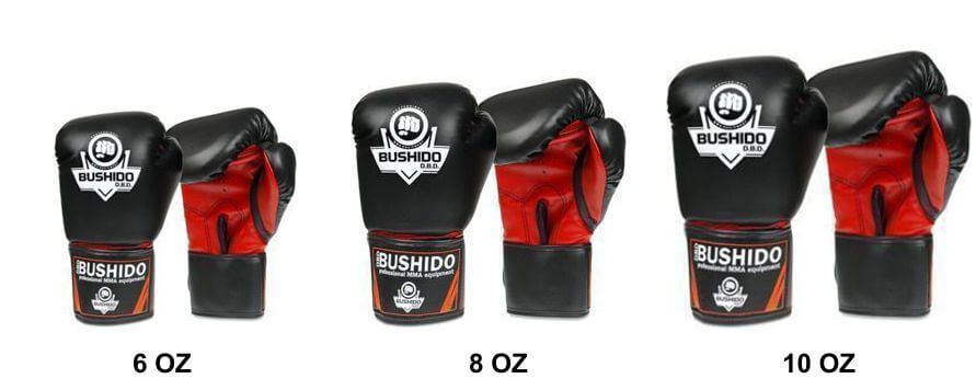 размер боксерских перчаток 