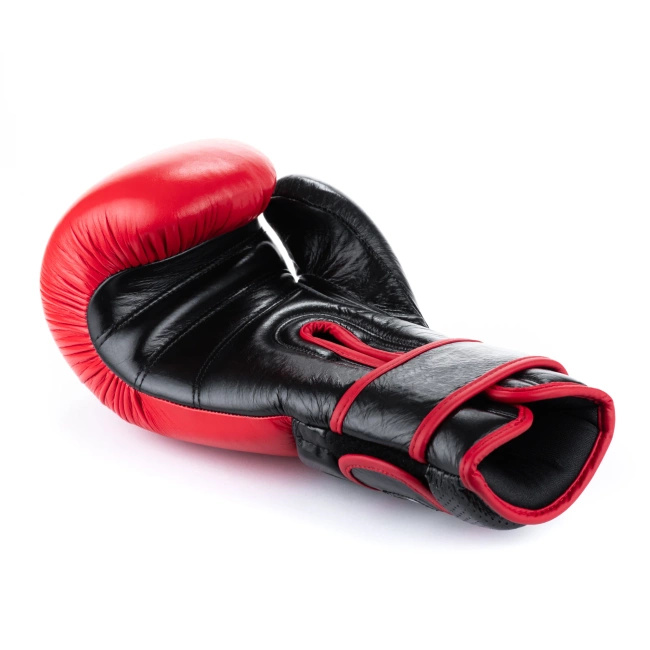 Rękawice bokserskie ze skóry naturalnej Warrior RED | DBX Bushido