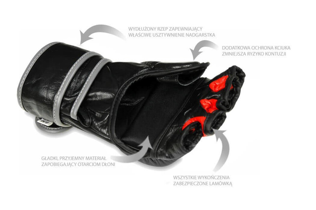 Rękawice MMA XL - Ninja - Legacy Series | DBX Bushido