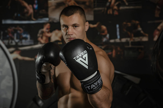 Rękawice bokserskie 16oz - Taver White - Origin Series