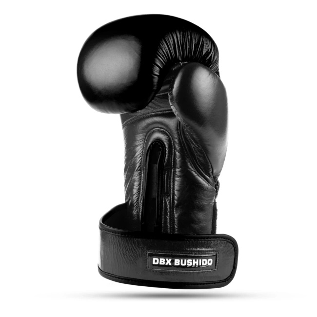 Rękawice bokserskie ze skóry naturalnej Warrior BLACK | DBX Bushido
