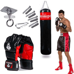130 cm / 30 kg - Zestaw bokserski Home Pro 130 - Worek treningowy + rękawice MMA