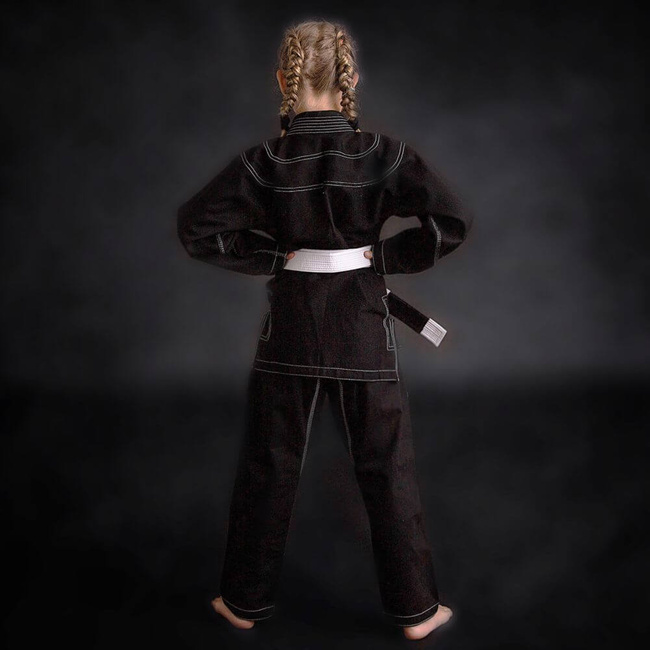 Kimono / GI do BJJ dla dzieci Czarne + pas GRATIS - X-SERIES M1