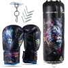Zestaw bokserski dla dzieci Leon 70x25kg PUSTY Worek + rękawice 6oz | DBX Bushido