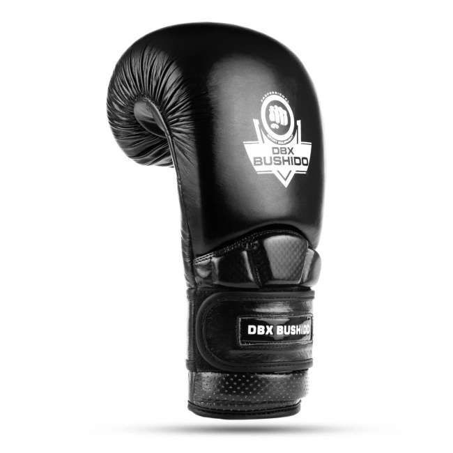 Rękawice bokserskie ze skóry naturalnej Warrior BLACK | DBX Bushido