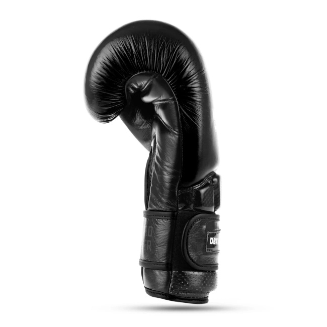 Rękawice bokserskie ze skóry naturalnej Warrior BLACK | DBX Bushido