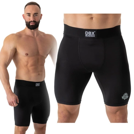 Spodenki kopresyjne MMA (obcisłe)  Vale Tudo czarne CS - XXL