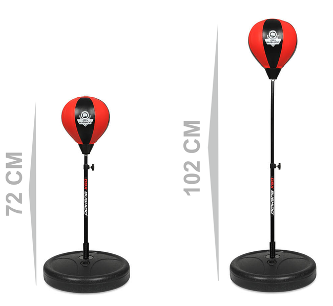 Stojąca gruszka bokserska dla dzieci 72 - 102 cm | DBX Red