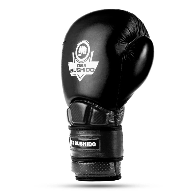 Rękawice bokserskie ze skóry naturalnej Warrior BLACK | DBX Bushido