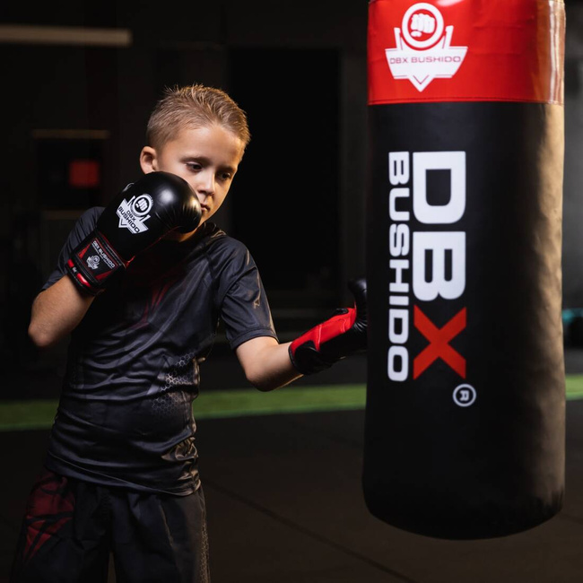 80 cm / 15 kg - Zestaw - Worek Bokserski dla Dzieci DBX Junior  Czerwony | DBX Bushido