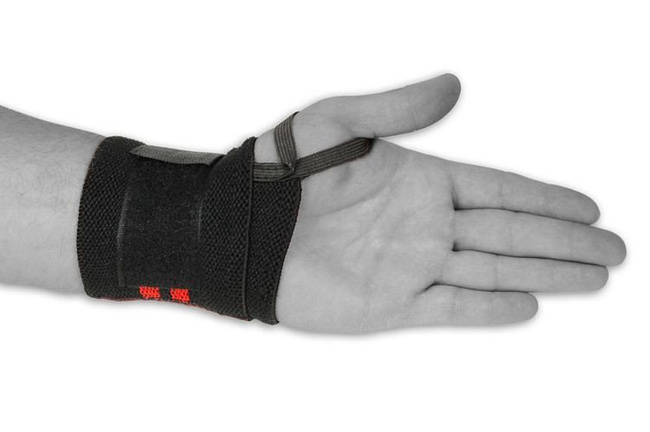 Elastyczne usztywniacze / ściągacze nadgarstka | Black/Red | DBX Bushido