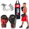 80 cm / 15 kg - Zestaw - Worek Bokserski dla Dzieci DBX Junior  Czerwony | DBX Bushido