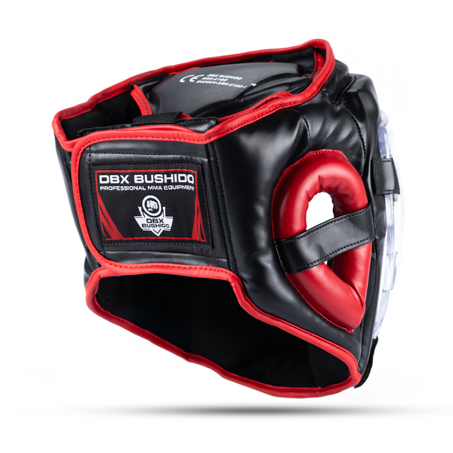 OFERTA SPECJALNA! PRZECZYTAJ OPIS! - Kask bokserski z maską poliwęglanową M - Hannibal