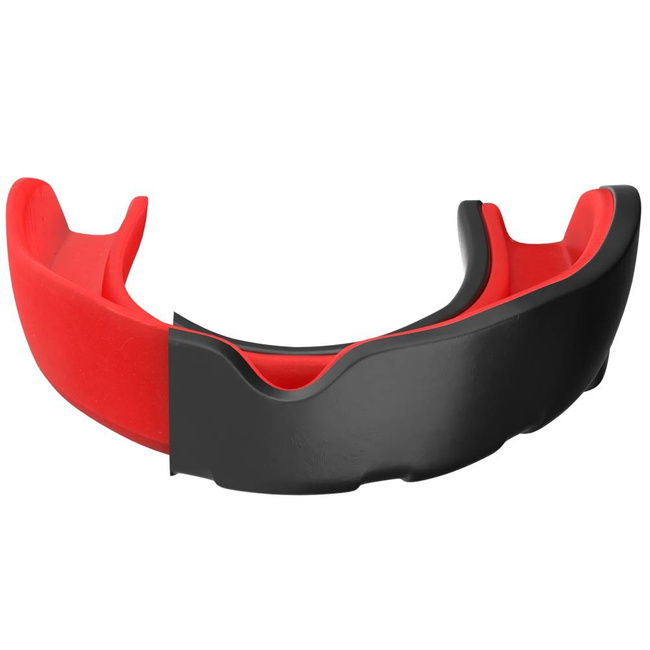 Żelowy ochraniacz szczęki - ochraniacz na zęby + pudełko - czarno-czerwony | GelTech 