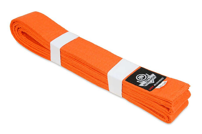 Pas do kimona karate - pomarańczowy 240 cm