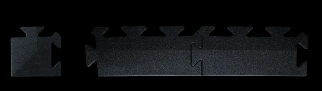 Listwa wykończeniowa Puzzle 1m BLACK 1,5 cm