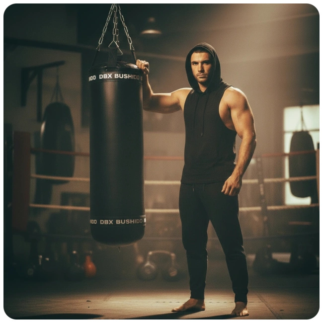 Worek bokserski PREMIUM - SBRX Black - 130cm / 55kg | DBX Bushido