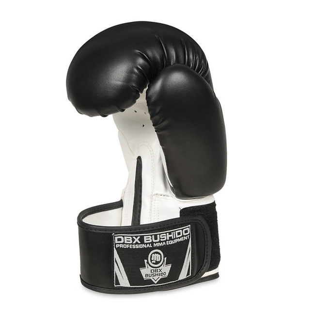  Rękawice Bokserskie Sparingowe Czarno-Białe Classic White 6 OZ 