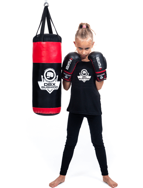 Rękawice bokserskie 4oz dla dzieci - 4Fighter Red | DBX Bushido