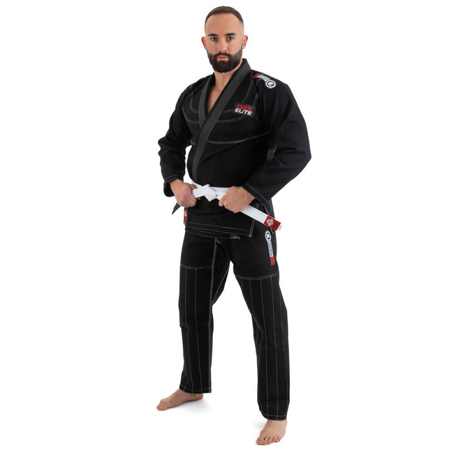  OFERTA SPECJALNA! PRZECZYTAJ OPIS! - Kimono / GI do treningu BJJ - Czarne DBX ELITE A3 + PAS