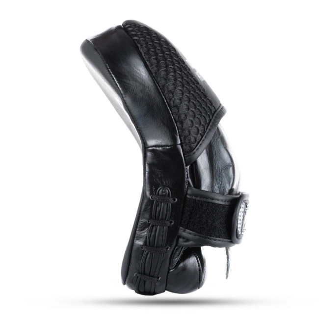 Mini Łapy trenera ze skóry naturalnej | Black Leather | DBX Bushido