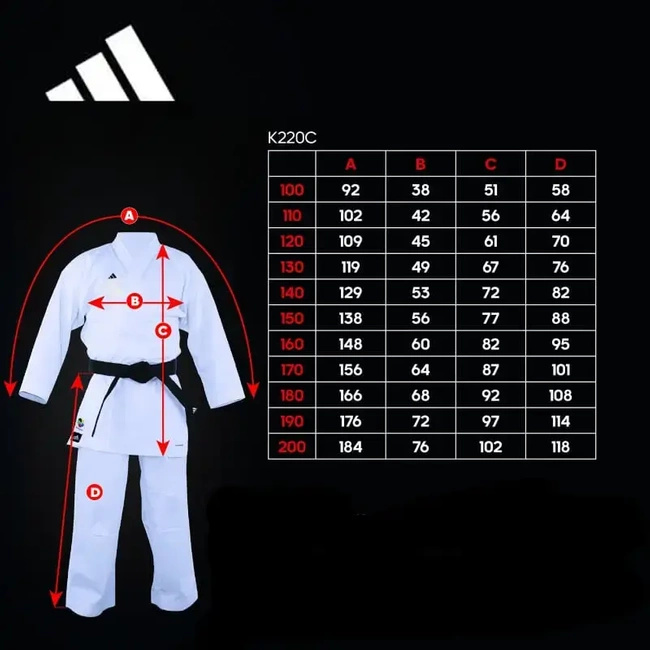 Kimono do Karate  - Karatega  Adidas WKF CLUB - 150 cm
