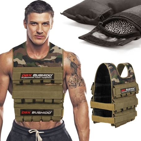 30 kg (30 x 1kg) - Kamizelka treningowa obciążeniowa z regulacją wagi - Moro