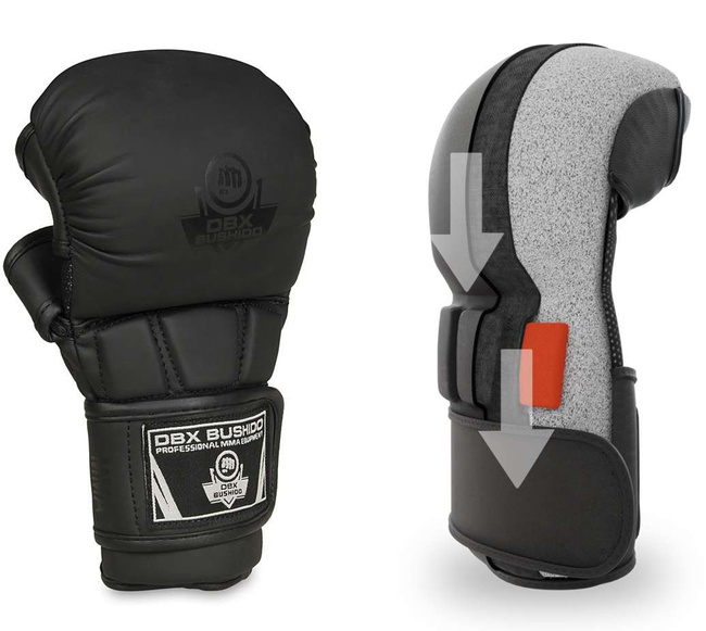 Rękawice MMA sparingowe XL - Black Master - Valor Series