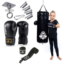 Kompletny zestaw bokserski dla dzieci Junior80 GOLD