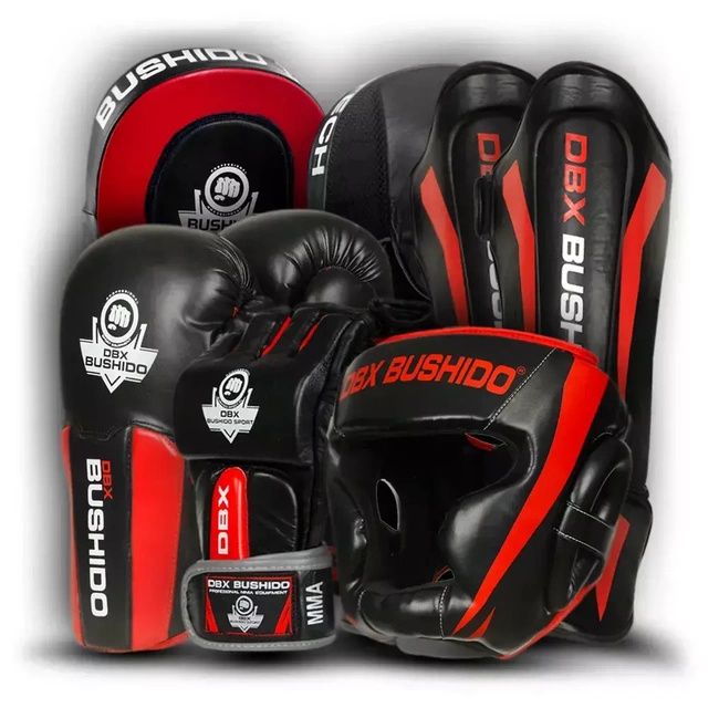 Kolekcja sprzętu MMA DBX BUSHIDO "Phantom Red " - Rabat 8%
