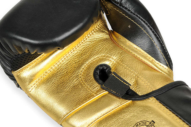 OFERTA SPECJALNA! PRZECZYTAJ OPIS! - Rękawice bokserskie "Hammer - Gold" ze skóry naturalnej 16oz