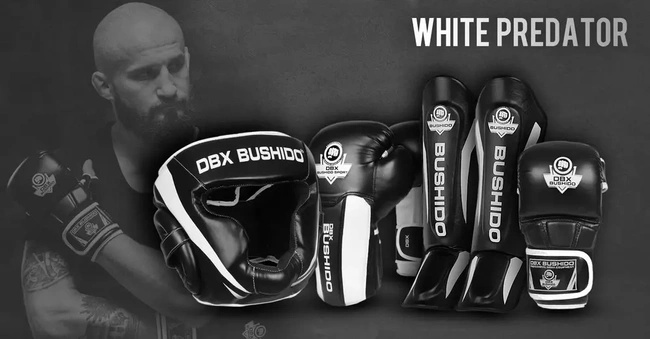 Kolekcja sprzętu MMA DBX BUSHIDO "WHITE PREDATOR " - Rabat 8%