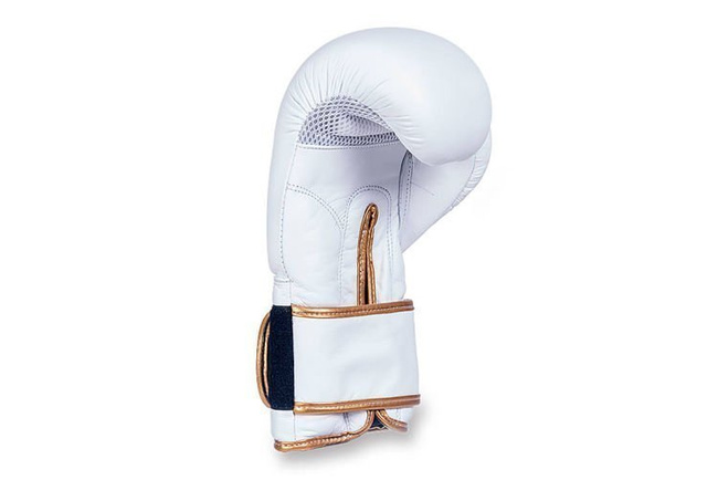 OFERTA SPECJALNA! PRZECZYTAJ OPIS! - RĘKAWICE BOKSERSKIE ZE SKÓRY- BUSHIDO - BIAŁE 10 OZ Model: Spirit