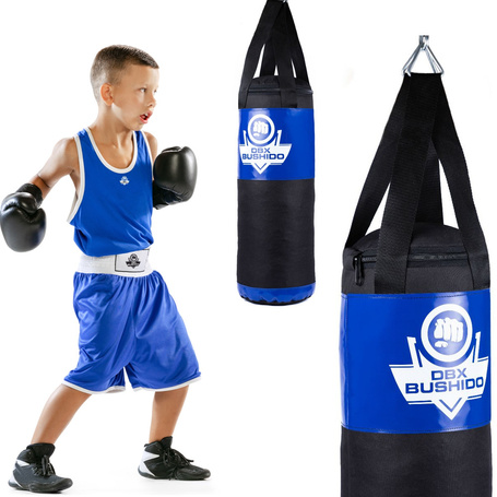 60 cm / 7 kg - Worek bokserski dla dzieci 60 cm x 22 cm - niebieski