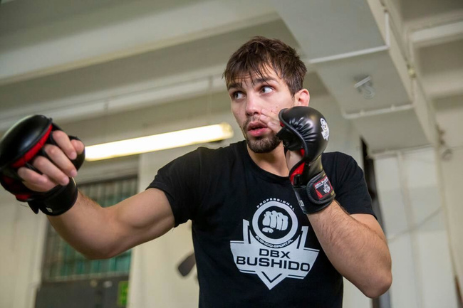 Rękawice MMA sparingowe L/XL - Phantom Red - Valor Series