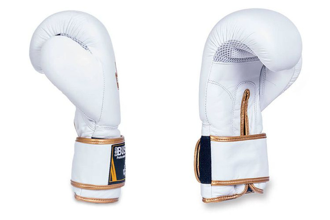 OFERTA SPECJALNA! PRZECZYTAJ OPIS! - RĘKAWICE BOKSERSKIE ZE SKÓRY- BUSHIDO - BIAŁE 10 OZ Model: Spirit