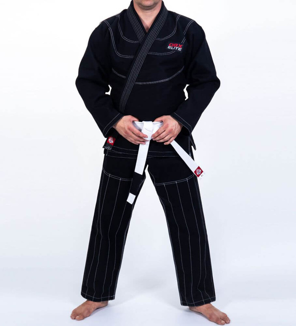  OFERTA SPECJALNA! PRZECZYTAJ OPIS! - Kimono / GI do treningu BJJ - Czarne DBX ELITE A3 + PAS