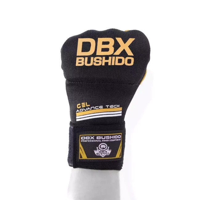 Rękawice żelowe, wewnętrzne - S/M | Złote | DBX Bushido