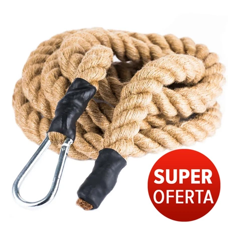 OFERTA SPECJALNA! PRZECZYTAJ OPIS - Lina do wspinania, CLIMBING ROPE  - Jutowa - 6 m