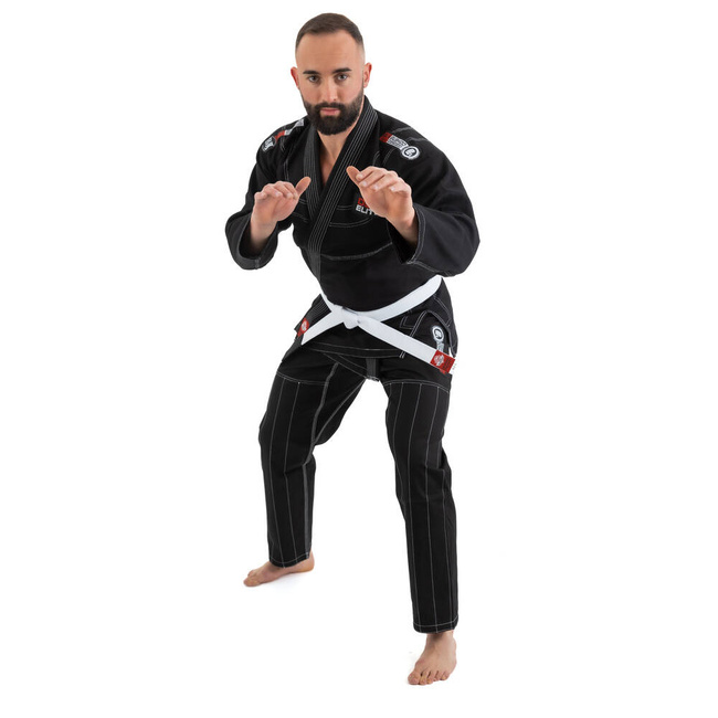  OFERTA SPECJALNA! PRZECZYTAJ OPIS! - Kimono / GI do treningu BJJ - Czarne DBX ELITE A3 + PAS