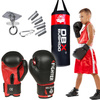 80 cm / 15 kg - Zestaw - Worek Bokserski dla Dzieci DBX Junior  Czerwony | DBX Bushido