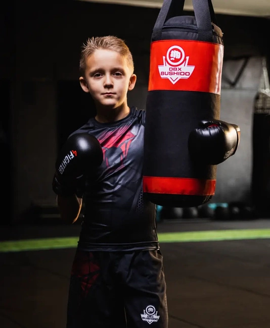60 cm / 7 kg - Worek bokserski dla dzieci 60 cm x 22 cm - czerwony