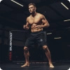 Spodenki Shorty MMA z leginsami czarne DBX Bushido
