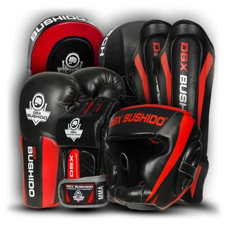 Kolekcja sprzętu MMA DBX BUSHIDO "Phantom Red " - Rabat 8%